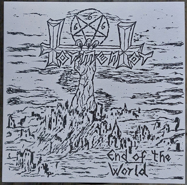 Tormentor (8) : End Of The World (12", MiniAlbum, Ltd, RE, RP, Cle)